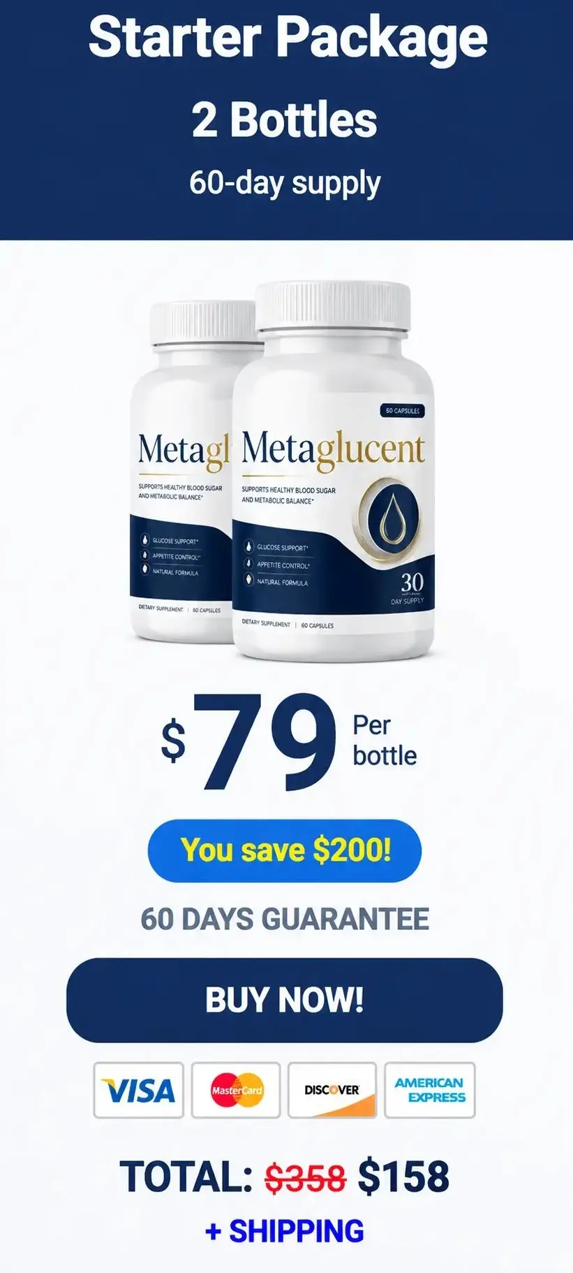 MetaGlucente 2-Bottle Price
